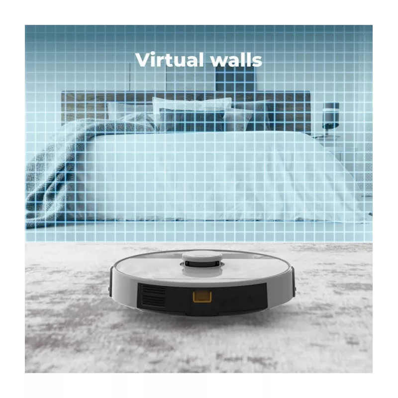 AENO Robot Vacuum Cleaner RC2S: wet & dry cleaning, smart control AENO App, powerful Japanese Nidec motor, turbo mode