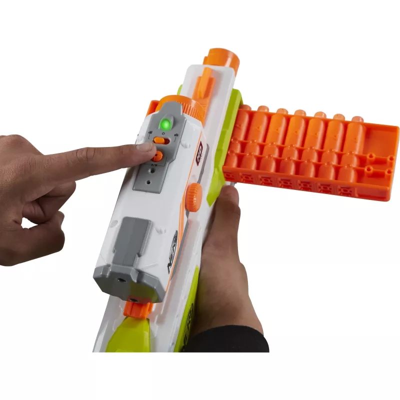 Toy Blaster HASBRO Nerf BattleScout ICS-10 FFP B1756F030 – foam dart blaster, single-shot, tactical rail