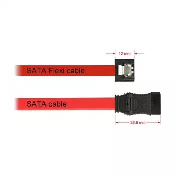 SATA Cable DeLOCK 0.1m 2xSATAIII