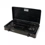 Mpm Kn-02/1kb portable gas cooker Camping 2 burners enamelled grid protective lid standard G30-37 Mbar black