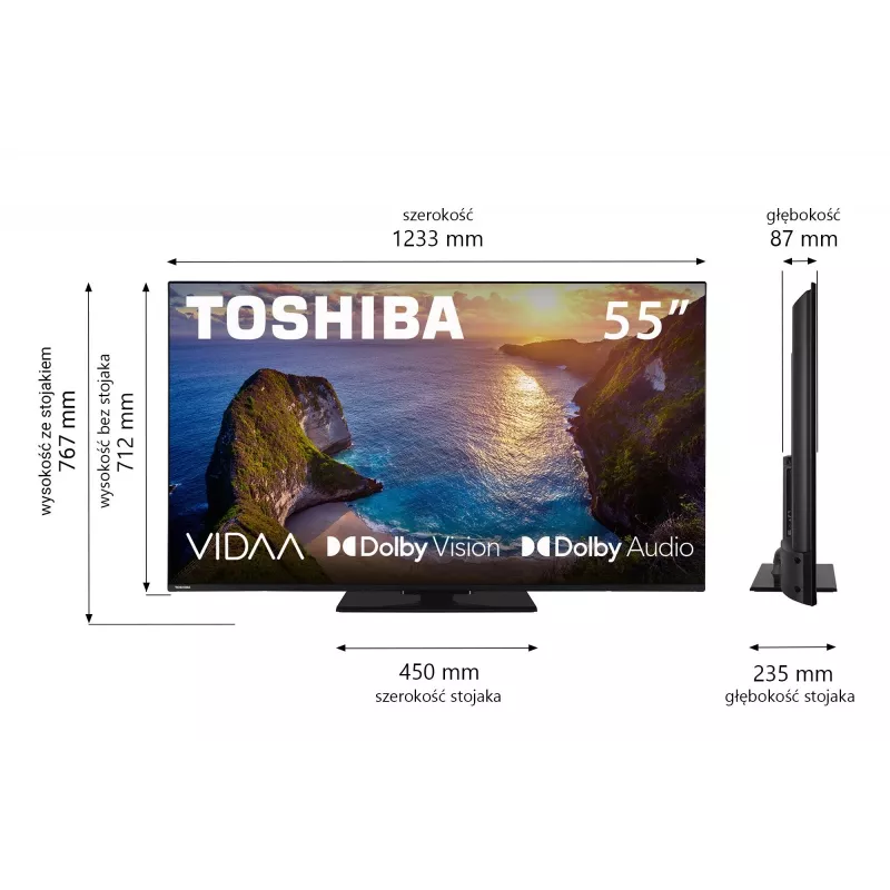 TV Toshiba 50UV3463DG 55 inch 4K Ultra HD DLED 3840 x 2160