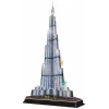 CubicFun L133H 3D puzzle Burj Khalifa (Light), 136 pieces, LED illuminated