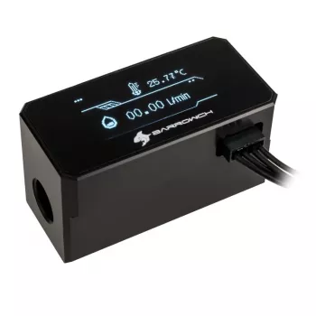Flow Meter Barrow FBFT08 B — OLED display, black