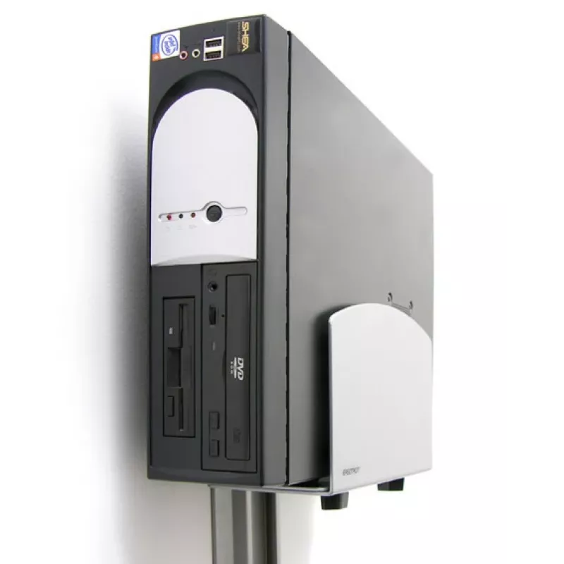 Ergotron Vertical Universal CPU Holder - Holder for Systemeinheit - Silver (97-468-202)