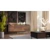 Cama 4D CORTINA chest of drawers 200x40x81 black/walnut