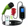 Electric car charger QOLTEC Mobile EV 2in1 Type2 11 kW 400 V Wi‑Fi TUYA SMART LIFE LCD portable wallbox 5 m cable