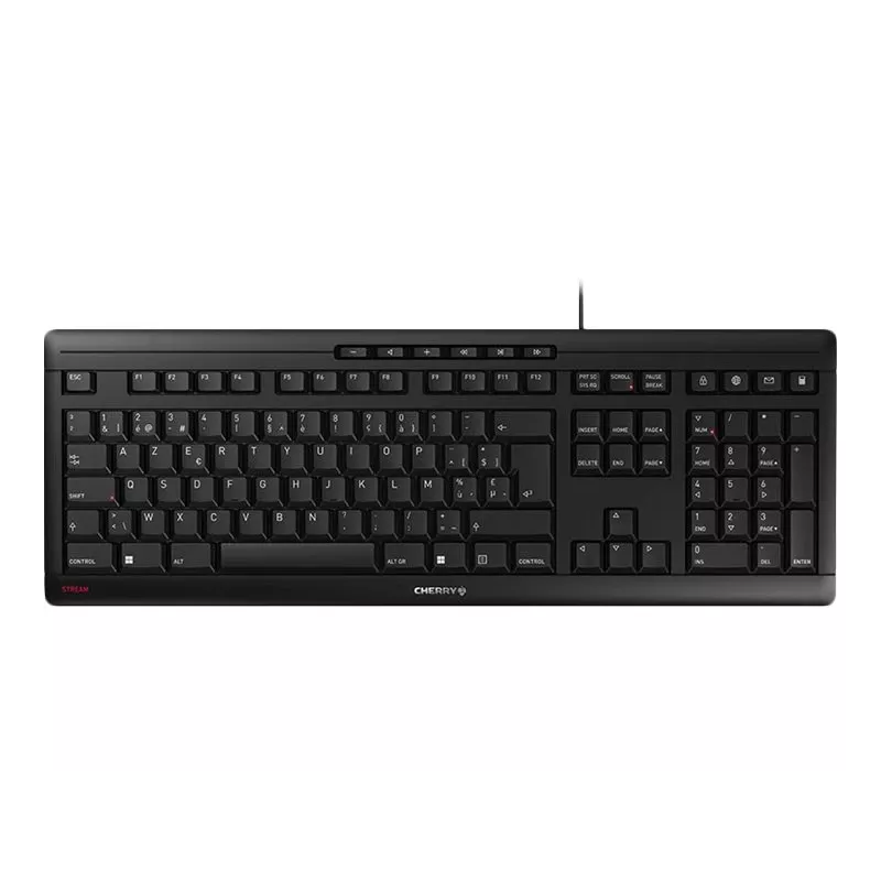 Keyboard CHERRY STREAM JK-8500BE-2 Office USB AZERTY Belgian Black