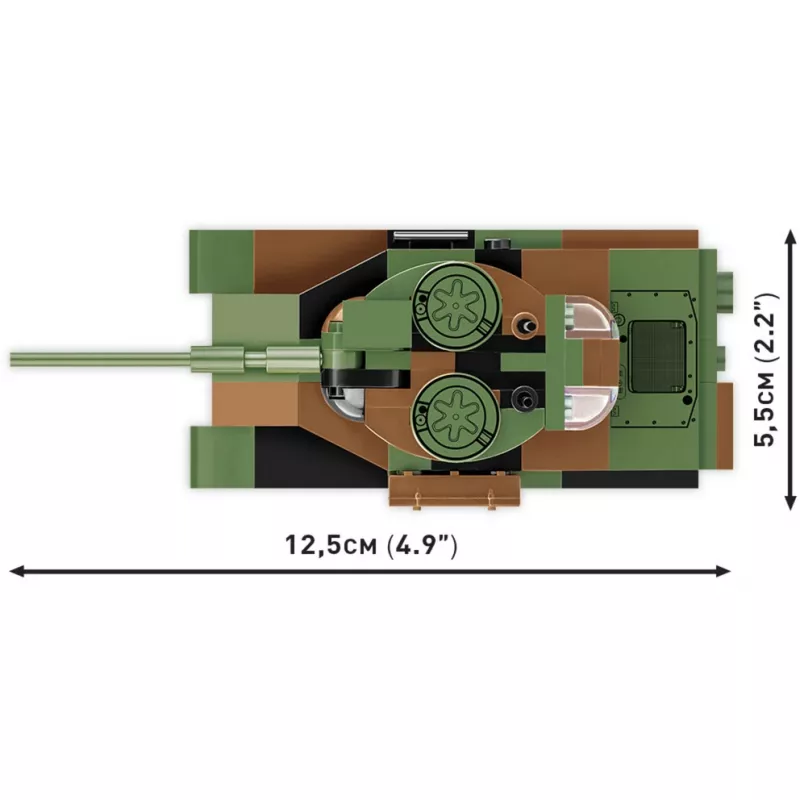 Building set Cobi Leopard I tank model — 147 pieces, ages 6+, brown/green
