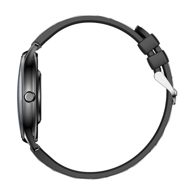 Smart watch Colmi L28 with black silicone and black leather straps
