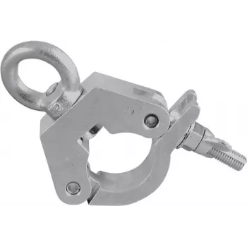 Clamp EUROLITE TPC-31 silver with eye – mounting clamp for truss and lighting fixtures