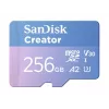 SanDisk Creator MicroSD Memory Card 256GB High Transfer Speeds up to 190 MB/s
