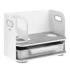 Desk organizer with drawer and wireless charger Ergo Office, white, max. 10kg, ER-441