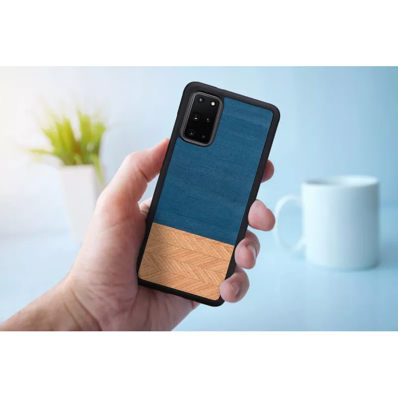Phone case Man and Wood Galaxy S20+ denim black — protective cover for Samsung Galaxy S20+