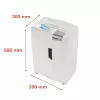 Paper shredder HSM 1033121 particle-cut 2 x 15 mm, 23 cm working width, 26 L basket, white