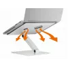 Passive holder Durable 505023 Laptop Silver Indoor Use