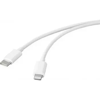 Basetech USB Cable USB 2.0 USB-C® Plug, Apple Lightning Plug 2.00 m White BT-2347612