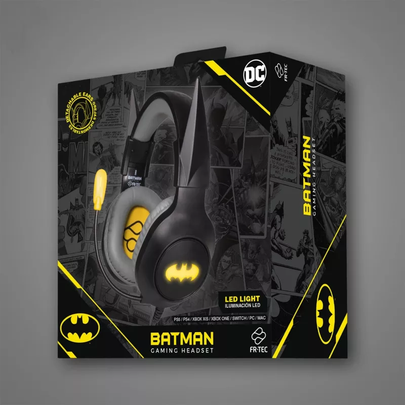 Headset FR-TEC Gaming Headset Batman with Detachable Ears