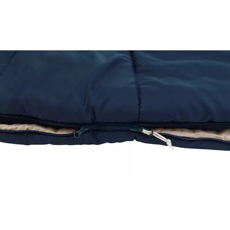 Sleeping bag Outwell Contour Lux XL — rectangular adult, polyester, 2200×1050 mm, for users up to 190 cm, blue