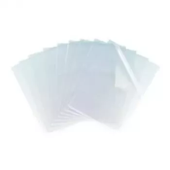 Sheet protector Elba A4 0.12 mm clear non-glare, open top and right