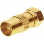 Adapter ShiverPeaks 85323-G IEC plug to F plug, gold-plated connector