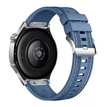 Smartwatch HUAWEI WATCH GT5 46mm — 1.43 inch AMOLED, GPS, 524 mAh, stainless steel case, blue woven band