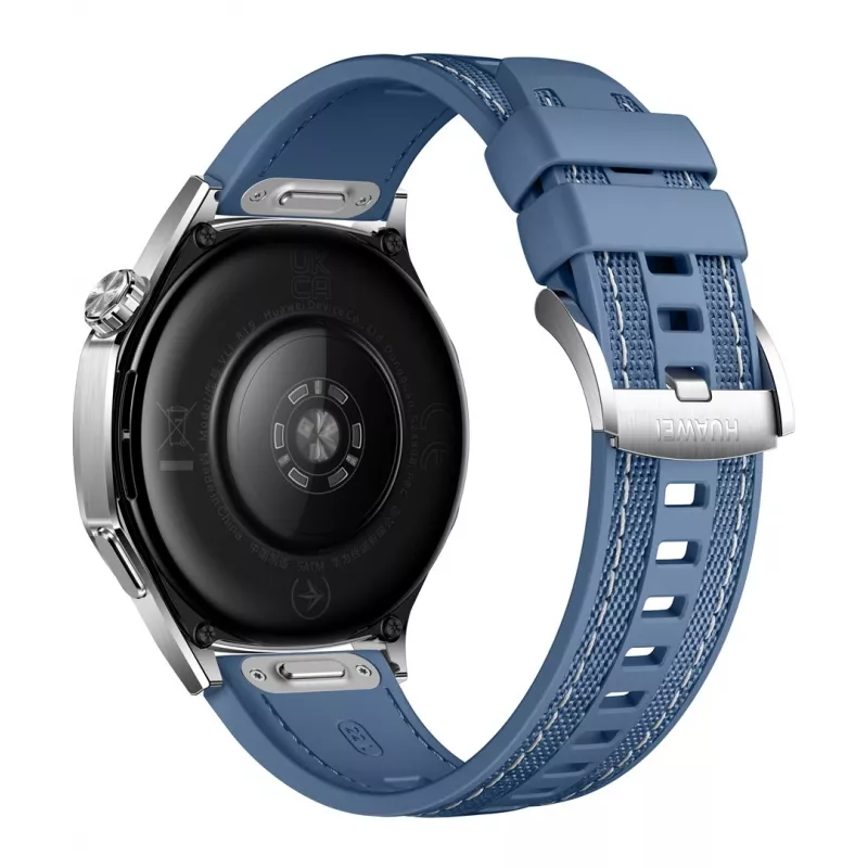 Smartwatch HUAWEI WATCH GT5 46mm — 1.43 inch AMOLED, GPS, 524 mAh, stainless steel case, blue woven band