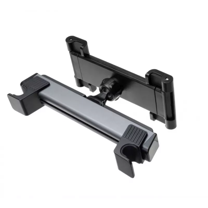 Tablet holder FIXED PASSENGER Max — aluminum and plastic, Space Gray, stationary mount for passenger seats