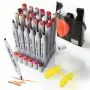 Dual-tip marker pens Arrtx LC302536 24 colours — red tones set
