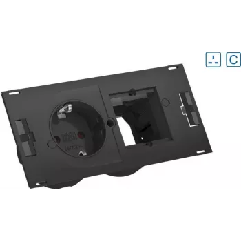 Bachmann DUE Extension Cable 1 AC-Outputs Indoor Black (929.034)