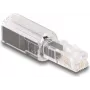 Cable Gender Changer DeLOCK 88168 RJ10 Black Transparent Gold-plated Connectors