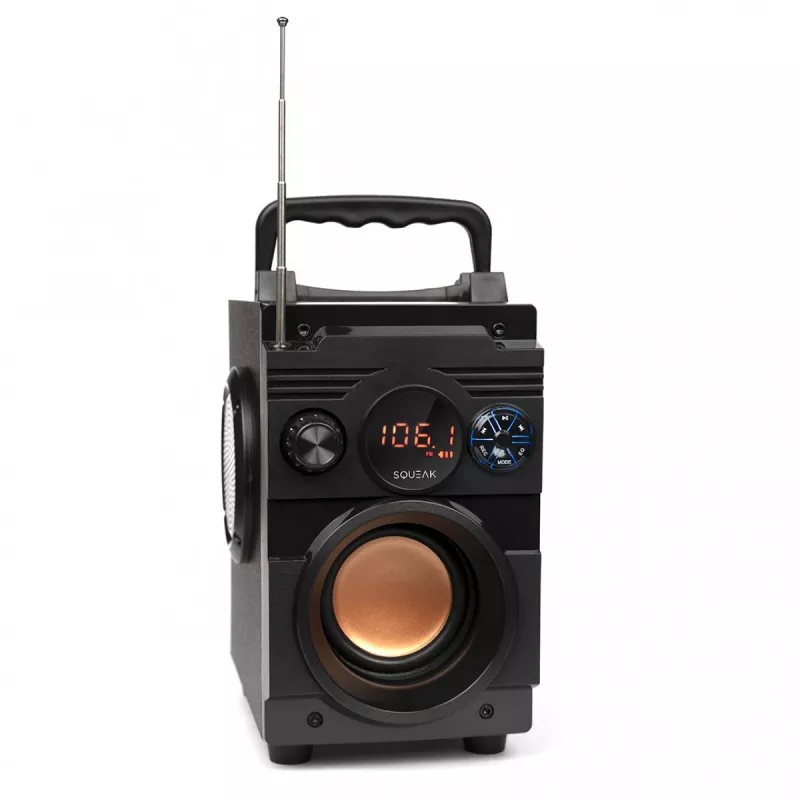 Squeak Bassblaster Bluetooth 5.1 Speaker, Fm Radio, Mp3 Player Sq1001