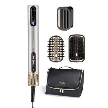 Hair styling kit BABYLISS AS6555E — Airflow technology, 4 heating levels, 2.5 m cord, Silver/Gold