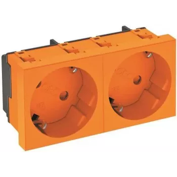 BETTERMANN STD-D3S ROR2 Socket Outlet 33°, 2-way Grounded Plug (6120105)