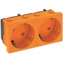 BETTERMANN STD-D3S ROR2 Socket Outlet 33°, 2-way Grounded Plug (6120105)