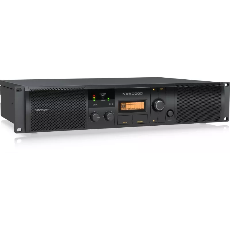 Behringer NX6000D audio amplifier 2.0 channels Home Black