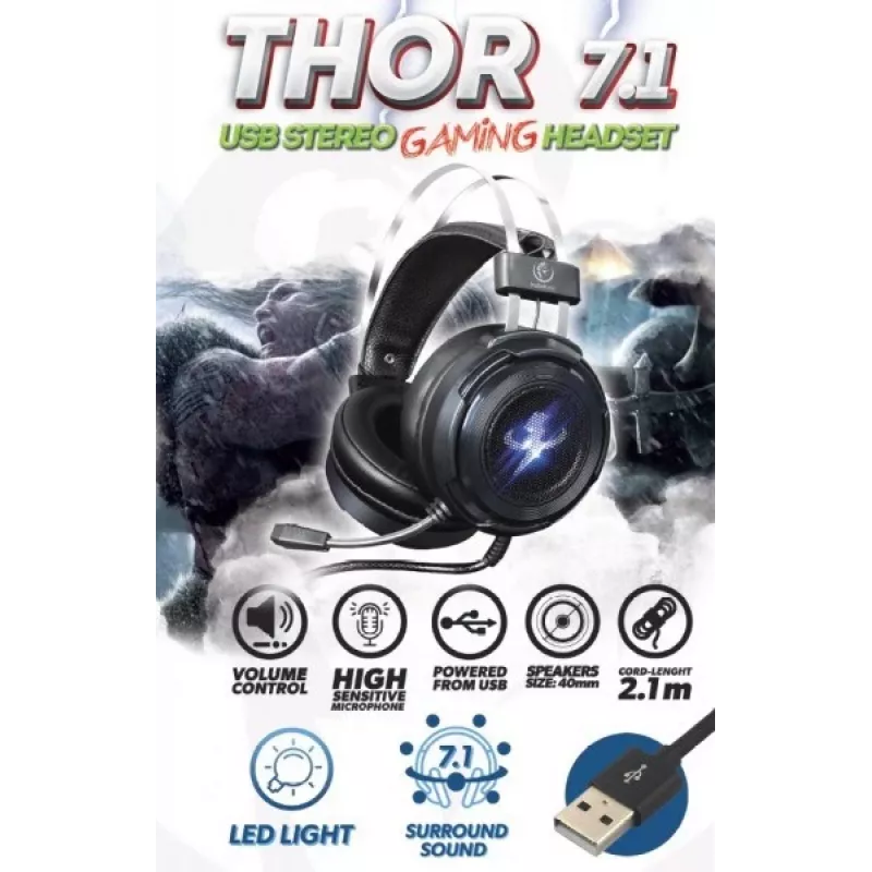 Stereo headphones Rebeltec THOR RBLSLU00042