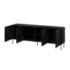 SIENA chest of drawers 200x40x75 matte black
