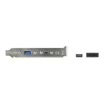 Slot Bracket DeLOCK 89934 with 1 x USB Type-C and 1 x USB Type-A Port