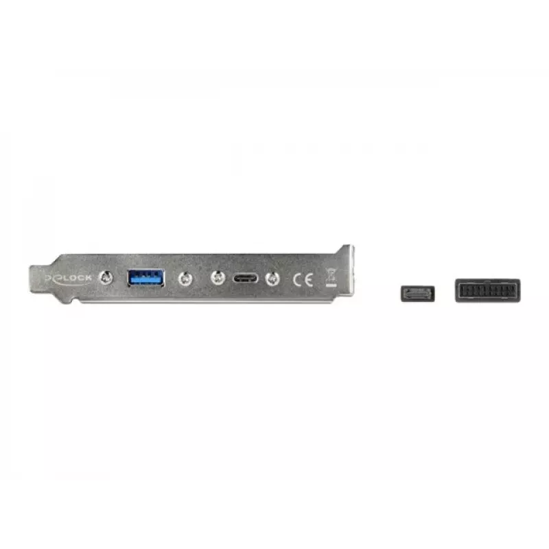 Slot Bracket DeLOCK 89934 with 1 x USB Type-C and 1 x USB Type-A Port