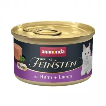 Wet cat food animonda Vom Feinsten Chicken & Lamb Grain Free 85 g can, adult, 78% moisture, 11% protein, 7% fat