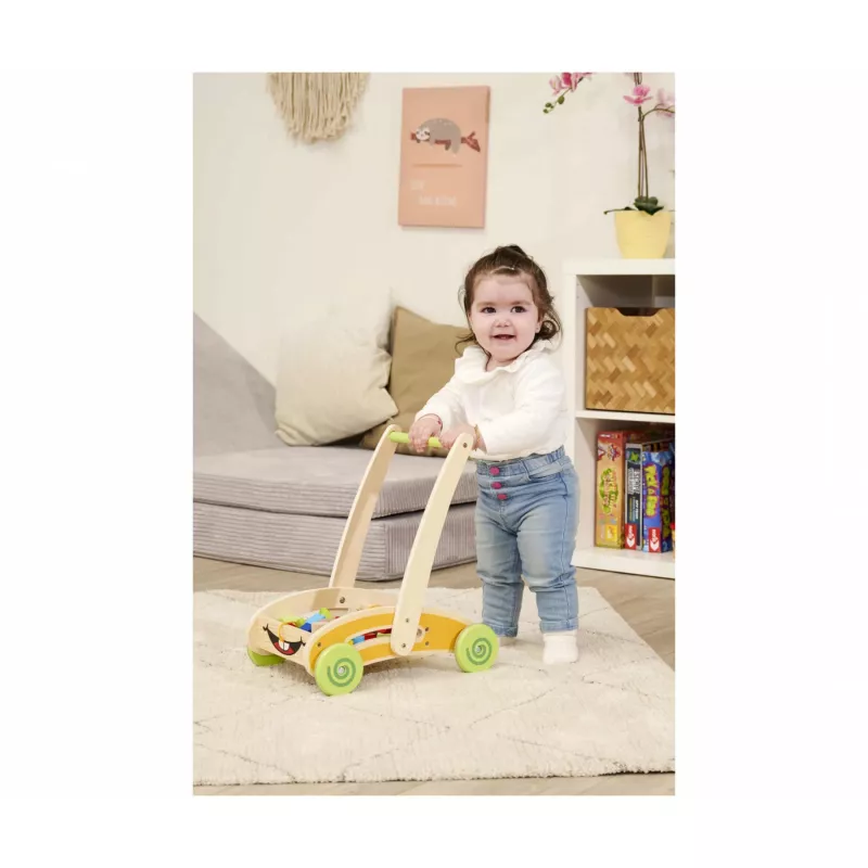 Wooden play and walker by Simba-Dickie — Eichhorn skill game with 35 building blocks