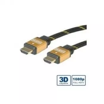 GOLD HDMI High Speed Cable with Ethernet 10.0m, 10 m, HDMI Type A Standard , HDMI Type A Stand