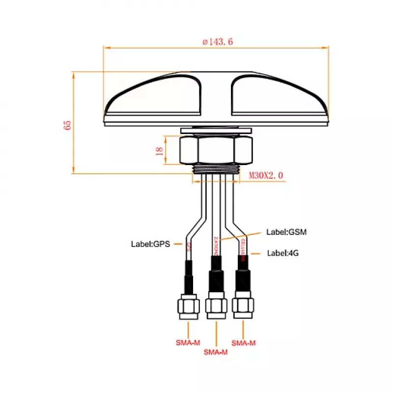 Omni-directional antenna DeLOCK 12455