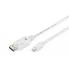 DisplayPort Connection Cable Digitus AK-340102-010-W