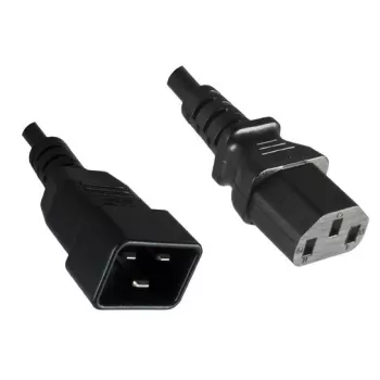 Microconnect PE030610 power cable Black 1 m C13 coupler C20 coupler