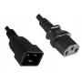 Microconnect PE030610 power cable Black 1 m C13 coupler C20 coupler
