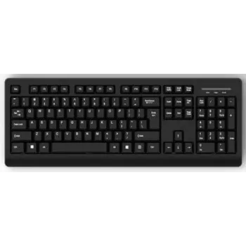 Keyboard MediaRange MROS109 Office USB QWERTZ German Black