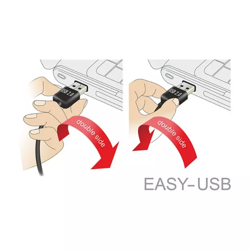 USB cable DeLOCK 84807 USB 2.0 1 m USB A Micro-USB B White