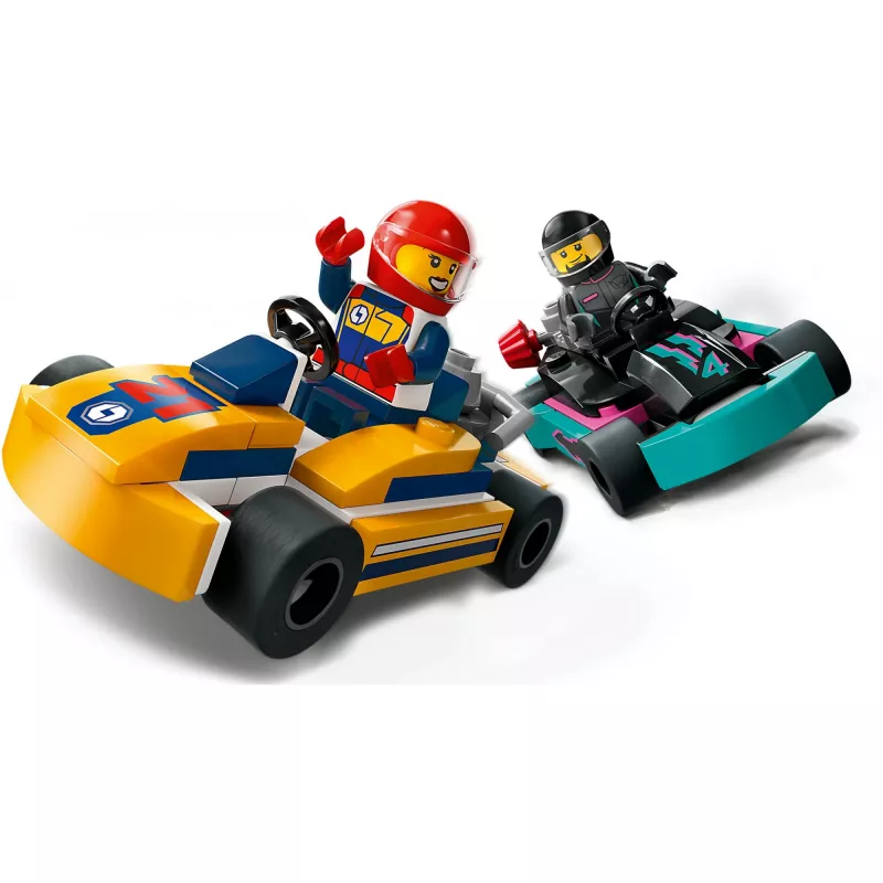 Construction toy LEGO 60400 City Go-Karts with Racers – playset with minifigures and vehicles