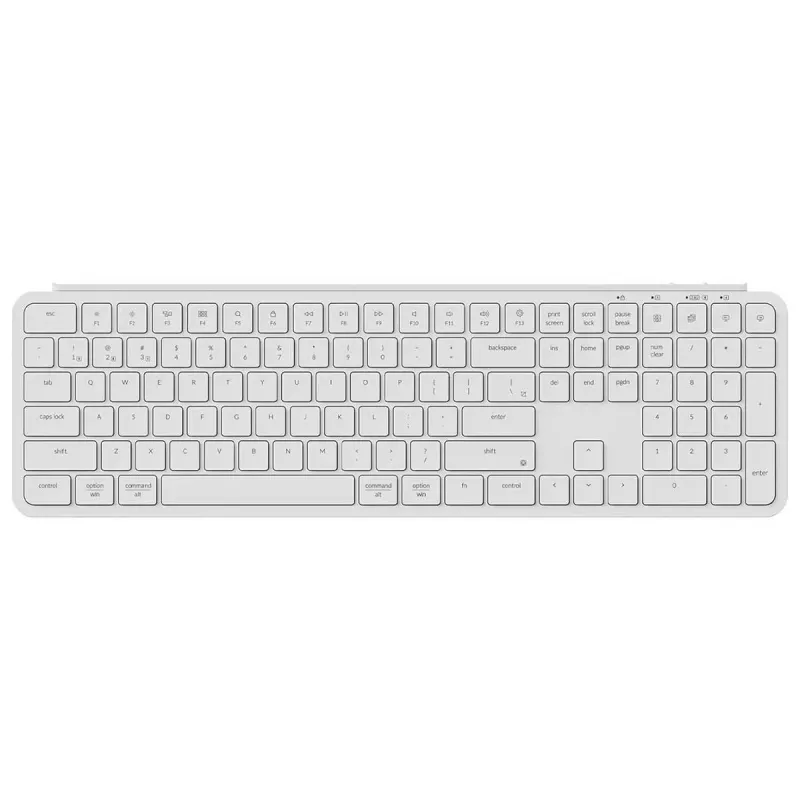 Keychron B6P-K8 Keyboard Full-size USB RF Wireless Bluetooth Ivory